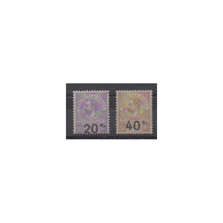 Monaco - Postage due - 1919 - Nb T11/T12