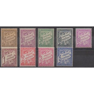 Monaco - Timbres-taxe - 1926 - No T18/T26