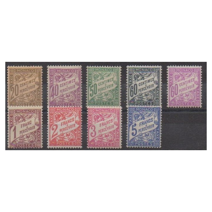 Monaco - Timbres-taxe - 1926 - No T18/T26