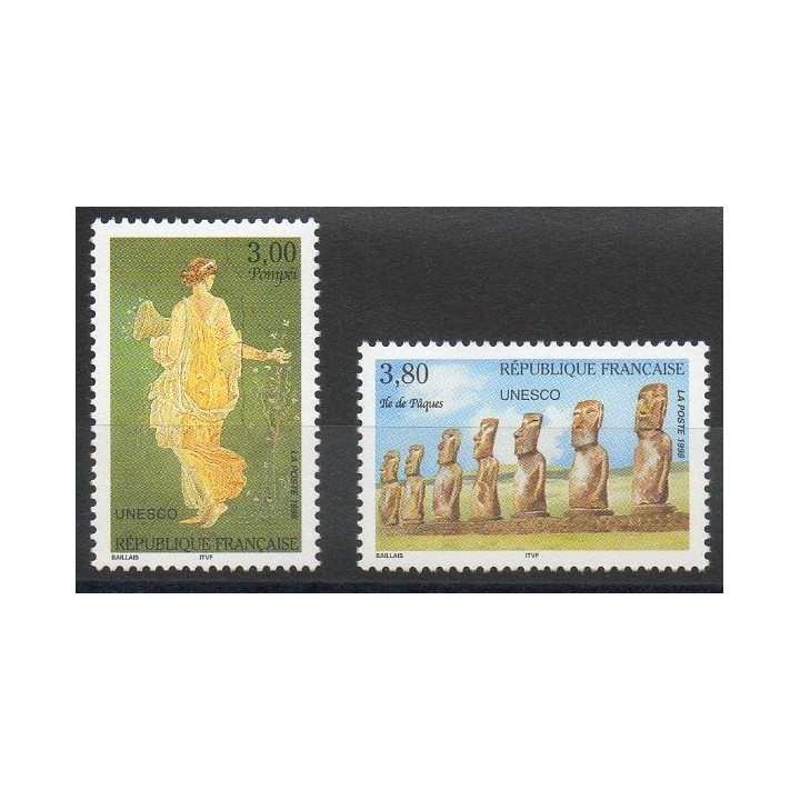 Stamps - Theme sights - France - Official stamps - 1998- Nb 118/119