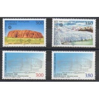 Timbres - Thème sites  - France - Timbres de service - 1996- No 114/117