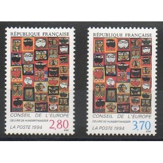 Timbres - Thème peinture - France - Timbres de service - 1994- No 112/113