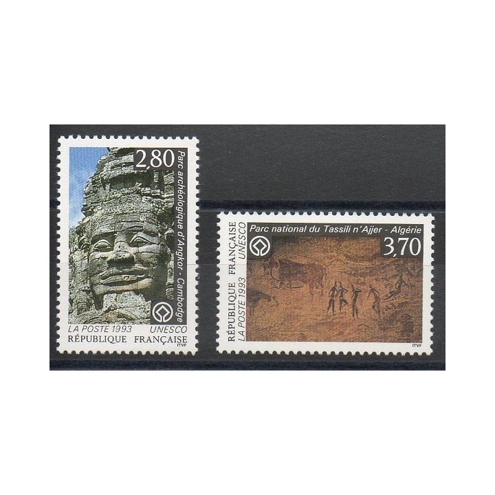 Timbres - Thème sites  - France - Timbres de service - 1993- No 110/111