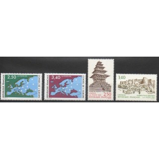 Timbres  - France - Timbres de service - 1991 - No 106/109