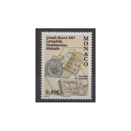 Monaco - 2007 - No 2599 - Monnaies, billets ou médailles - Philatélie
