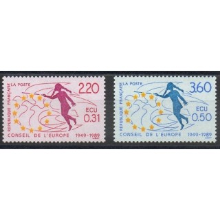Timbres  - France - Timbres de service - 1989 - No 100/101