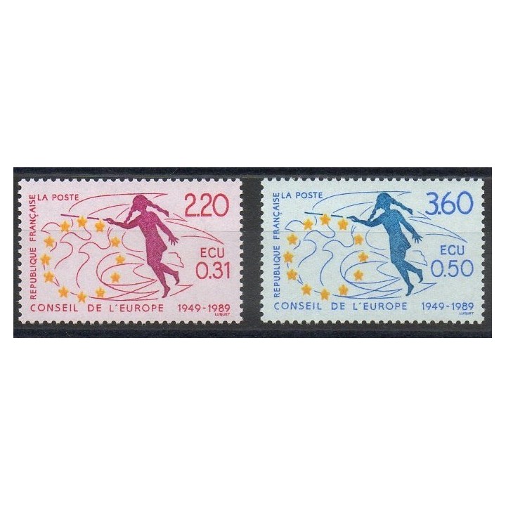 Stamps  - France - Official stamps - 1989 - Nb 100/101