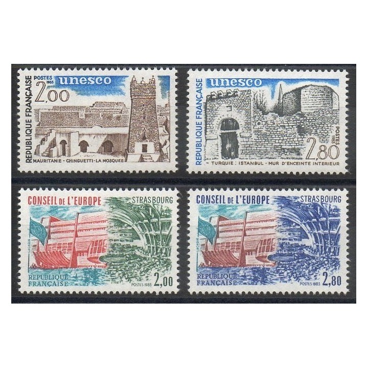 Stamps  - France - Official stamps - 1983 - Nb 75/78