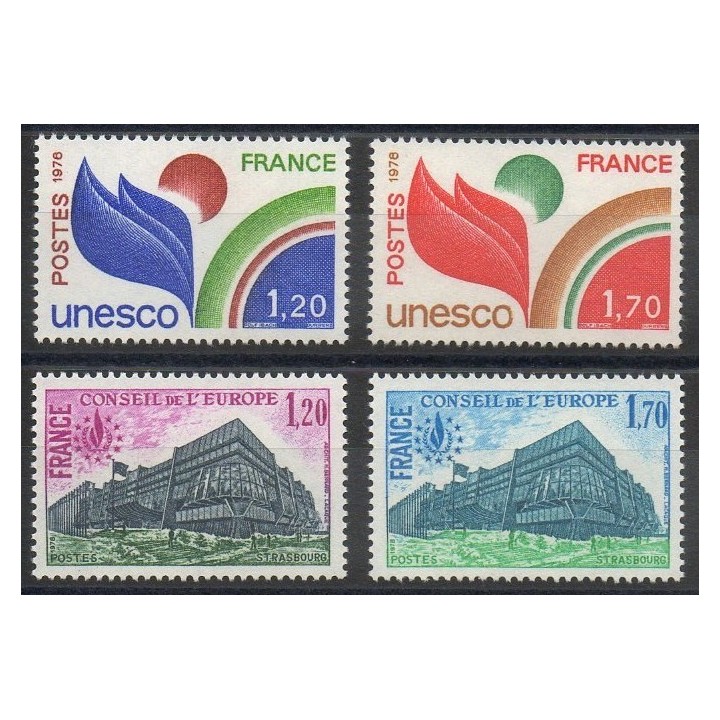 Stamps  - France - Official stamps - 1978 - Nb 56/59