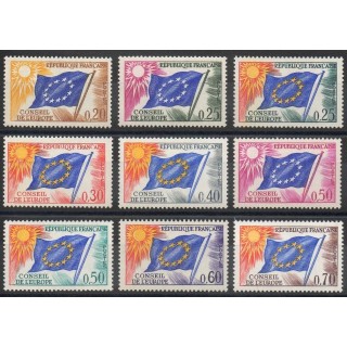 Timbres  - France - Timbres de service - 1963 - No 27/35