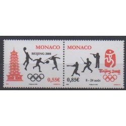 Monaco - 2008 - No 2627/2628 - Jeux Olympiques d'été