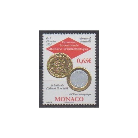 Monaco - 2008 - Nb 2641 - Coins, Banknotes Or Medals