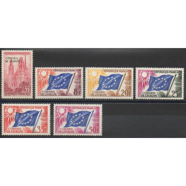 Timbres  - France - Timbres de service - 1958 - No 16/21
