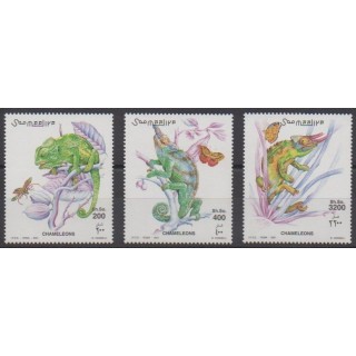 Acheter cette série de timbres de Somalie de l'année 2001 (No 755/757).