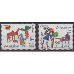 Somalia - 1996 - Nb 516/517 - Children's drawings