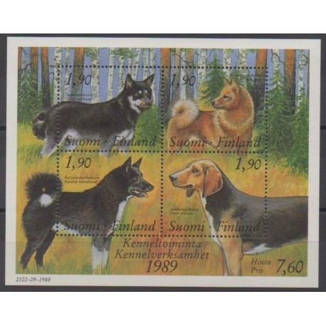 Finlande - 1989 - No BF5 - Chiens