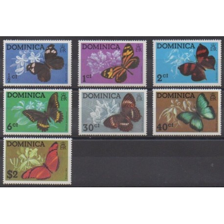 Dominique - 1975 - No 420/426 - Insectes
