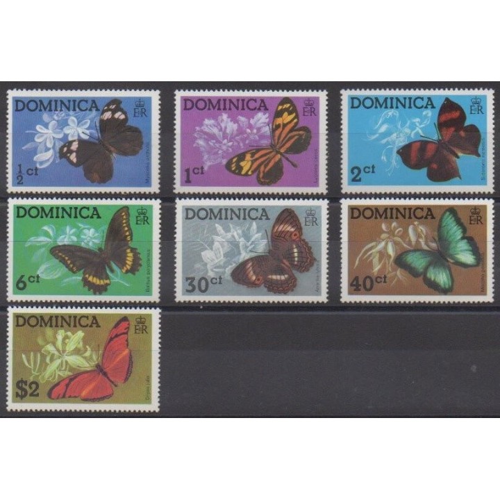 Buy this set of stamps of Dominique of the year 1975 (Nb 420/426).
