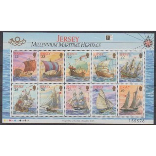 Acheter ce bloc-feuillet de l'île de Jersey de l'année 2000 (No BF30).