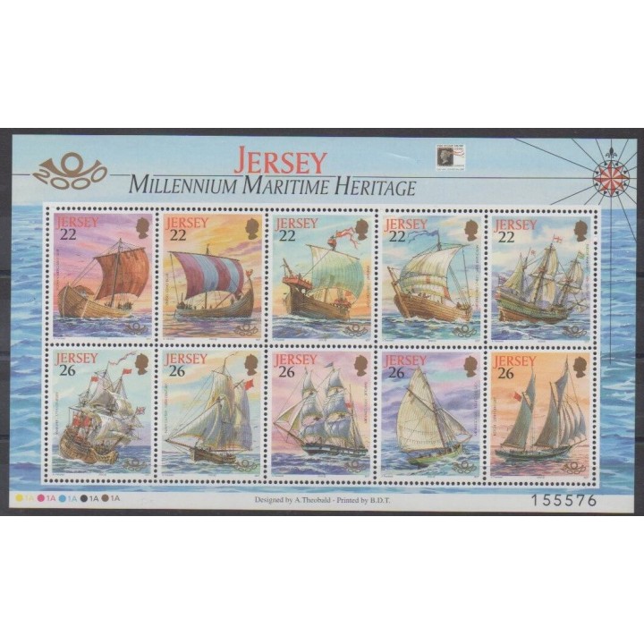 Buy this souvenir sheet  of Jersey of the year 2000 (Nb BF30).