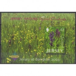 Jersey - 2003 - No BF51 - Fleurs - Philatélie