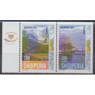 Buy this set of stamps of Albania of the year 2004 (Nb 2703a/2704a).