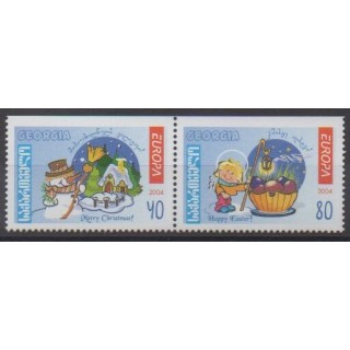 Acheter cette série de timbres de Géorgie de l'année 2004 (No 357a/358a).