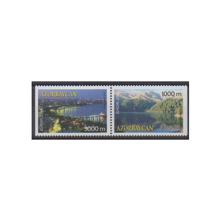 Acheter cette série de timbres d'Azerbaïdjan de l'année 2004 (No 489b/490b).