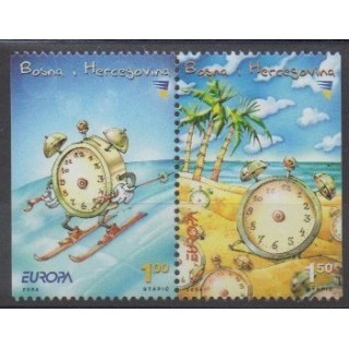 Acheter cette série de timbres de Bosnie-Herzégovine de l'année 2004 (No 434a/435a).
