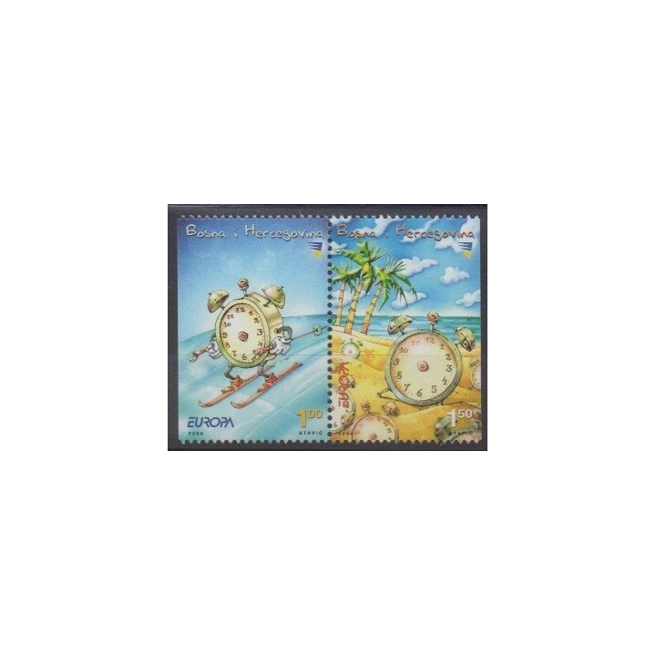Buy this set of stamps of Bosnia and Herzegovina of the year 2004 (Nb 434a/435a).