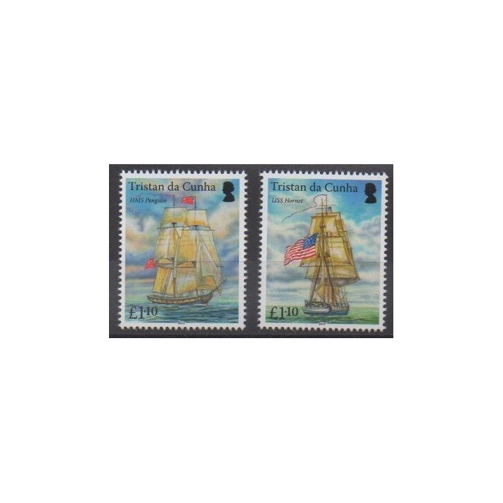 Buy this set of stamps of Tristan da Cunha of the year 2015 (Nb 1104/1105).