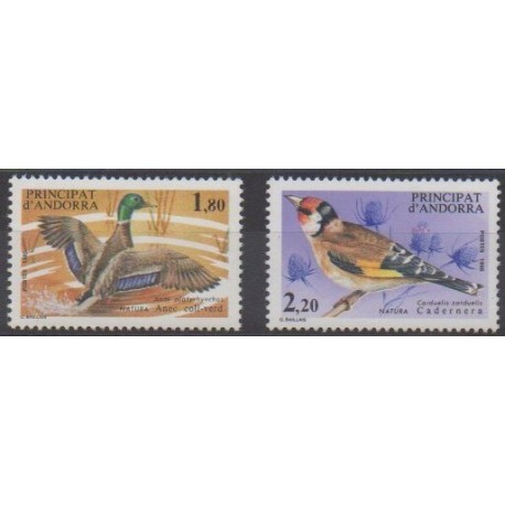 French Andorra - 1985 - Nb 342/343 - Birds