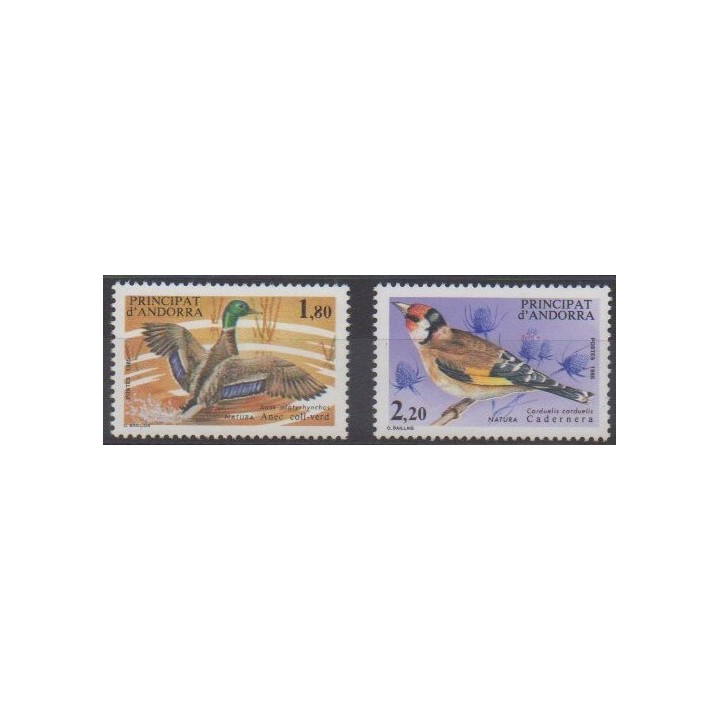 Acheter cette série de timbres d'Andorre français de l'année 1985 (No 342/343).