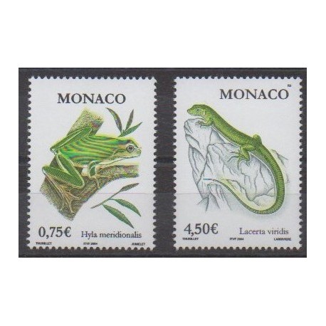 Monaco - 2004 - No 2429/2430 - Reptiles