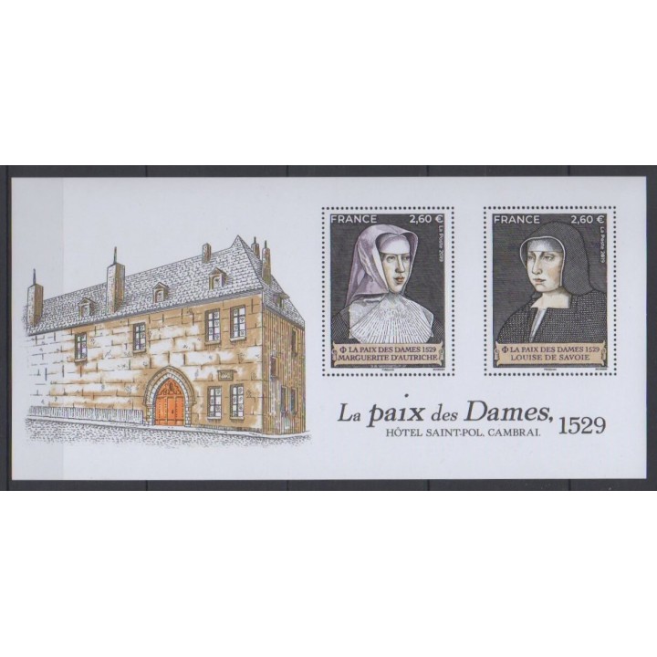 Buy this souvenir sheet  of France of the year 2019 (La paix des Dames).
