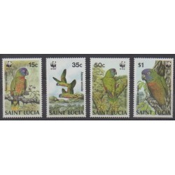 St. Lucia - 1987 - Nb 882/885 - Birds