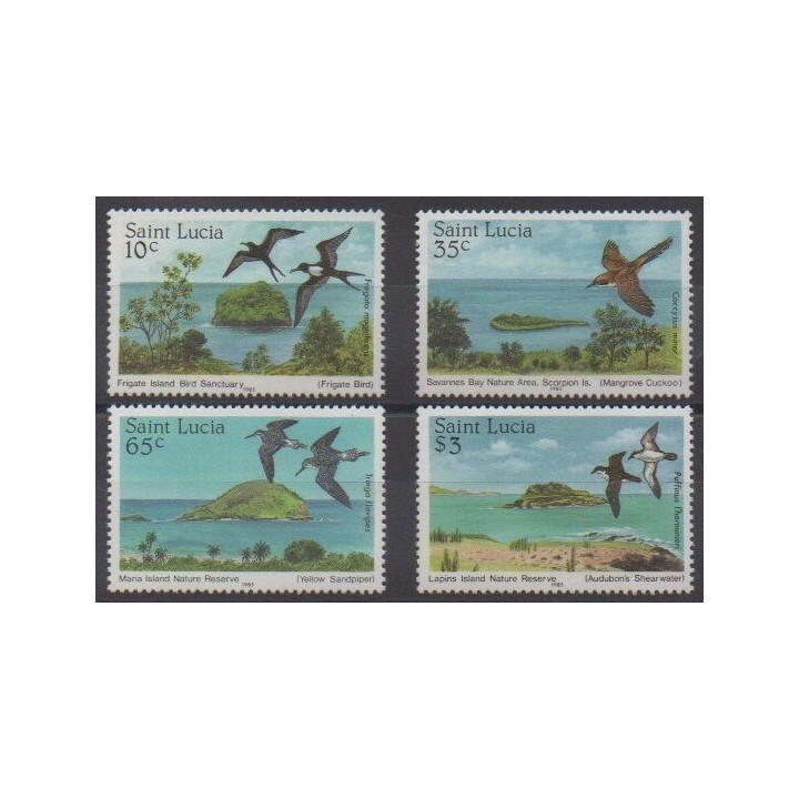 Buy this set of stamps of St. Lucia of the year 1985 (Nb 759/762).