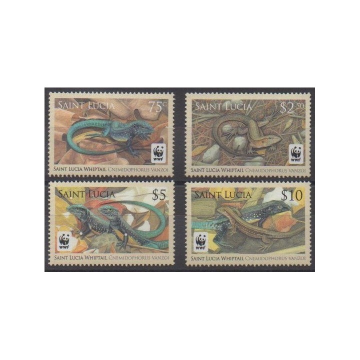 Buy this set of stamps of St. Lucia of the year 2008 (Nb 1257/1260).