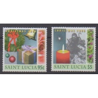 Buy this set of stamps of St. Lucia of the year 2008 (Nb 1261/1262).