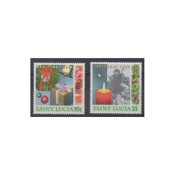 Buy this set of stamps of St. Lucia of the year 2008 (Nb 1261/1262).