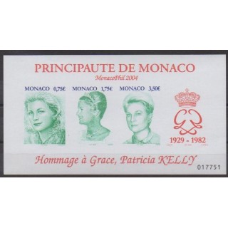 Acheter ce bloc-feuillet de Monaco de l'année 2004 (No BF90).