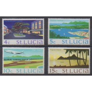 Acheter cette série de timbres de Sainte-Lucie de l'année 1975 (No 371A/371D).
