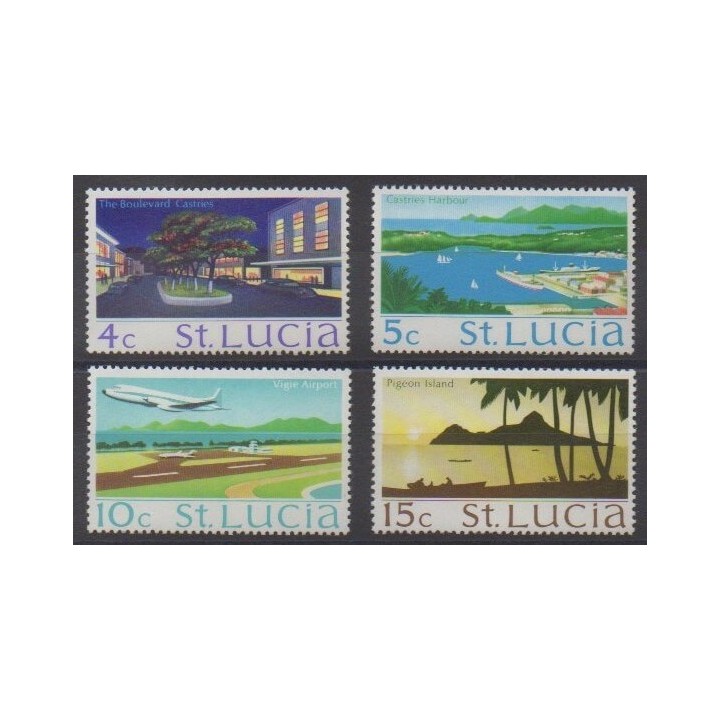 Acheter cette série de timbres de Sainte-Lucie de l'année 1975 (No 371A/371D).