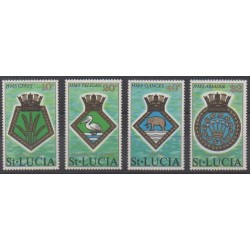 St. Lucia - 1976 - Nb 406/409 - Coats of arms