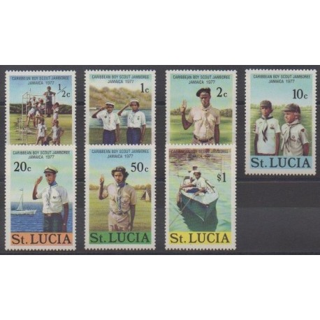 St. Lucia - 1977 - Nb 418/424 - Scouts