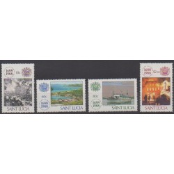 St. Lucia - 1988 - Nb 905/908 - Various Historics Themes