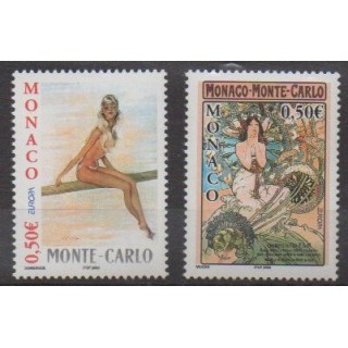 Acheter cette série de timbres de Monaco de l'année 2003 (No 2393/2394).