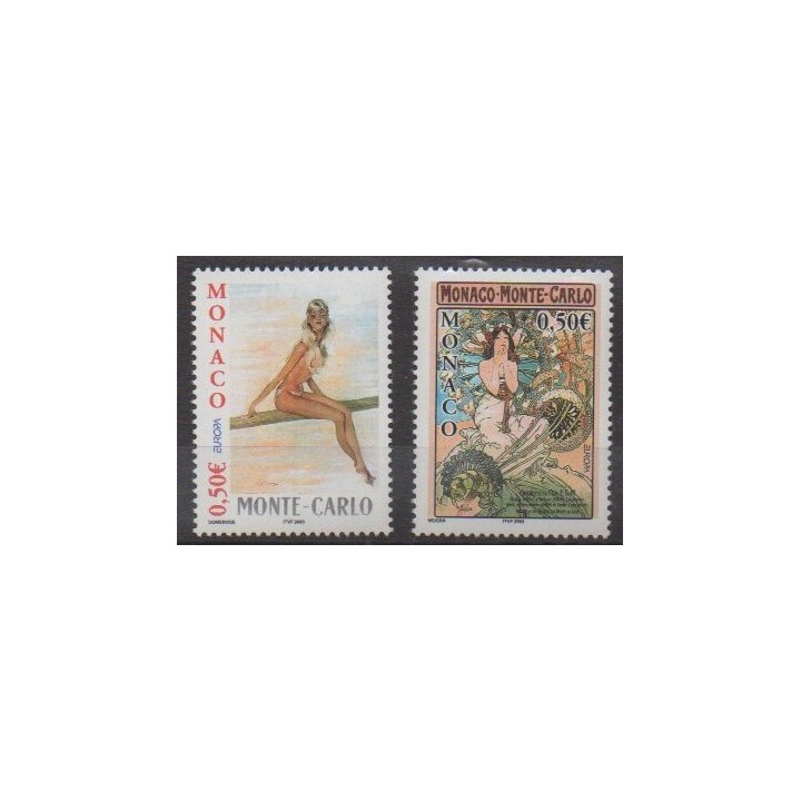 Acheter cette série de timbres de Monaco de l'année 2003 (No 2393/2394).