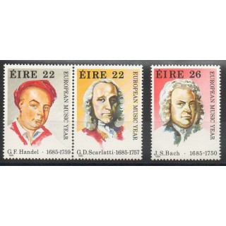 Timbres - Thème musique - Irlande - 1985- No 568/570