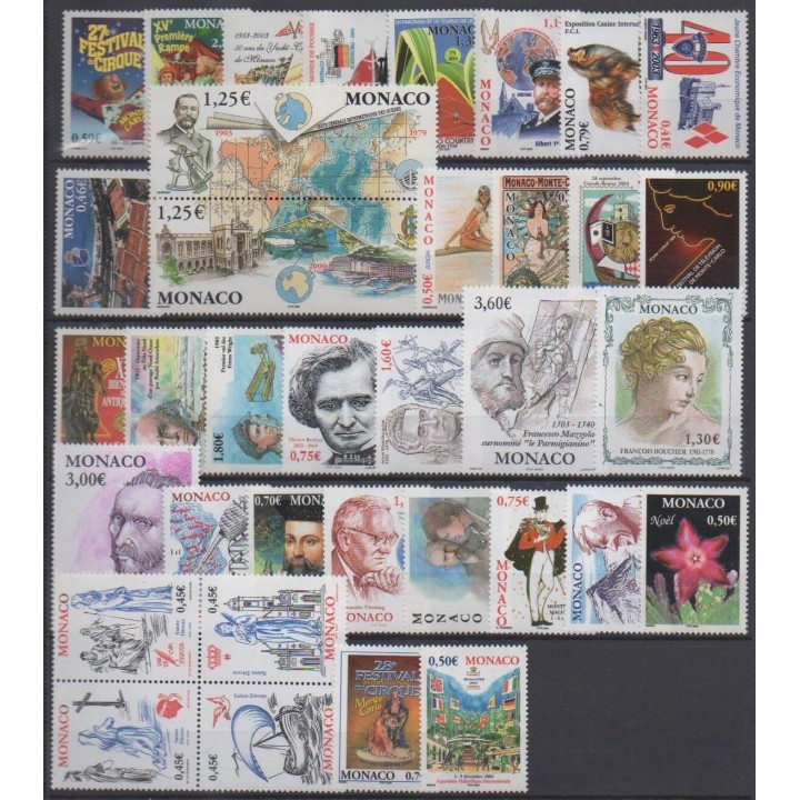 Buy the stamps of Monaco of the year 2003 (2382/2417).